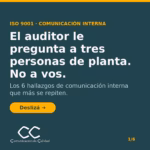 Comunicación interna en empresas certificadas: los 6 hallazgos que más repite el auditor placa-01-1